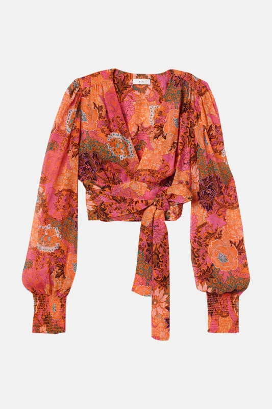 Samara Top Pink/Orange Multi made by A.L.C.