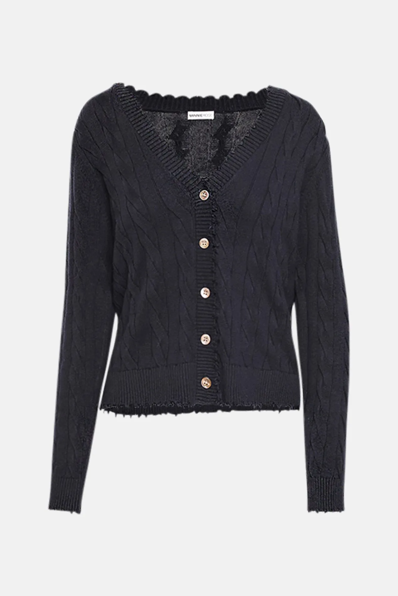 Cable Cardigan Navy sold by Blue & Cream