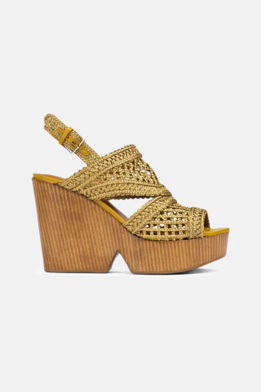 Didy Sandal Resin Gold Metal Braid sold by Blue & Cream