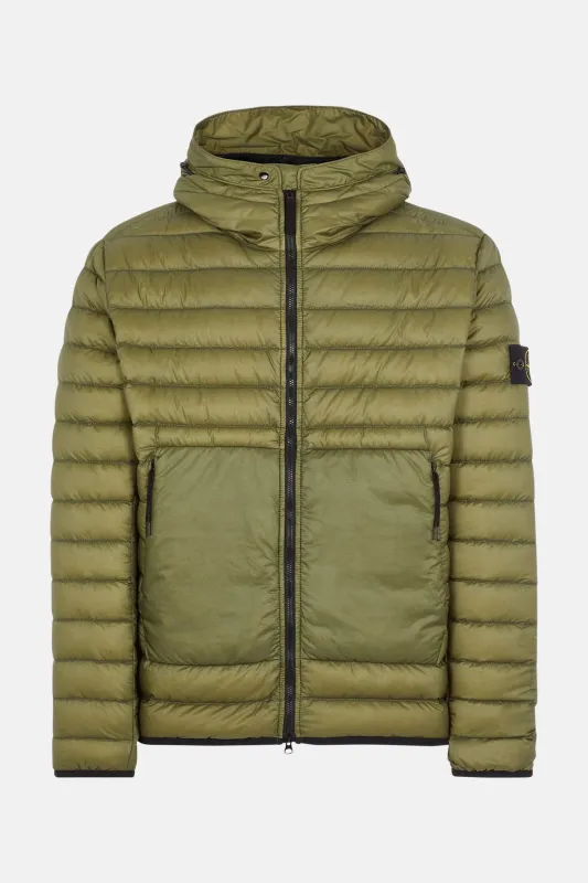 Ripstop Nylon Down Jacket Olive Green sold by Blue & Cream