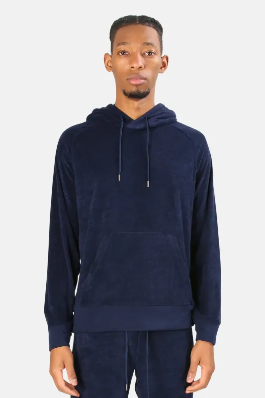 Pool Terry Pullover Hoodie Navy sold by Blue & Cream