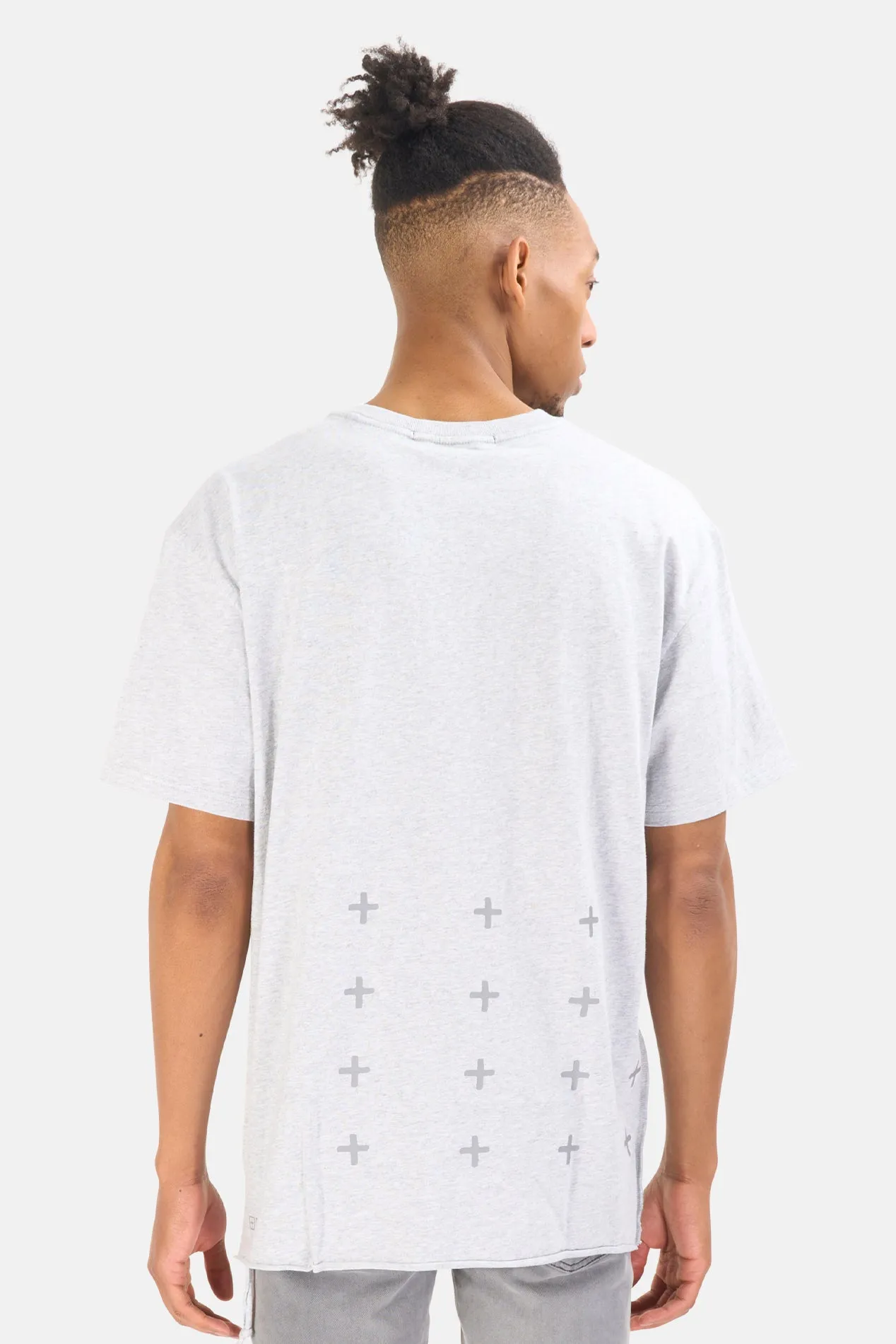 4 X 4 Biggie Tee Grey Marle sold by Blue & Cream product image thumbnail 3