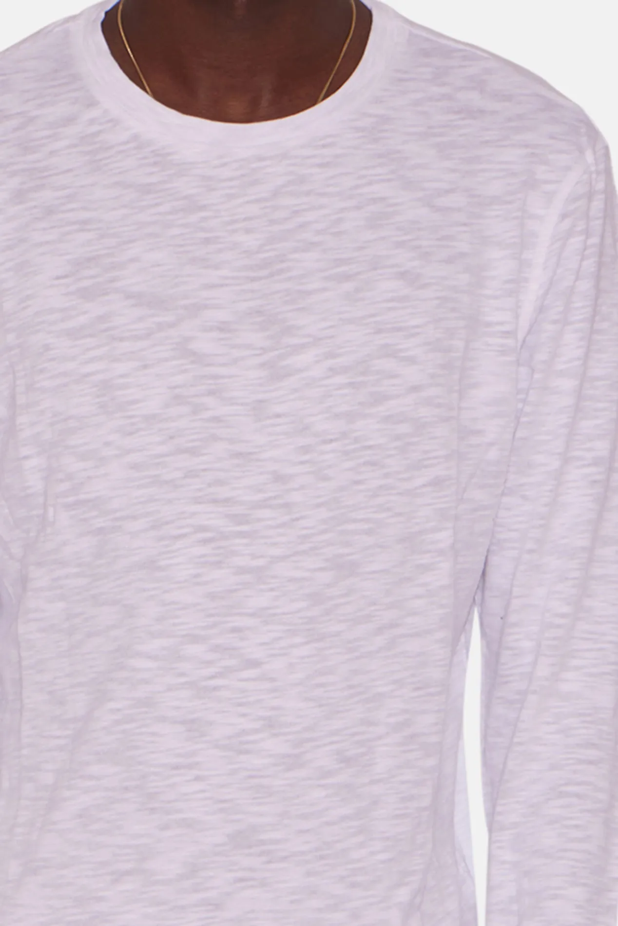 Slub Long Sleeve Tee White sold by Blue & Cream product image thumbnail 5