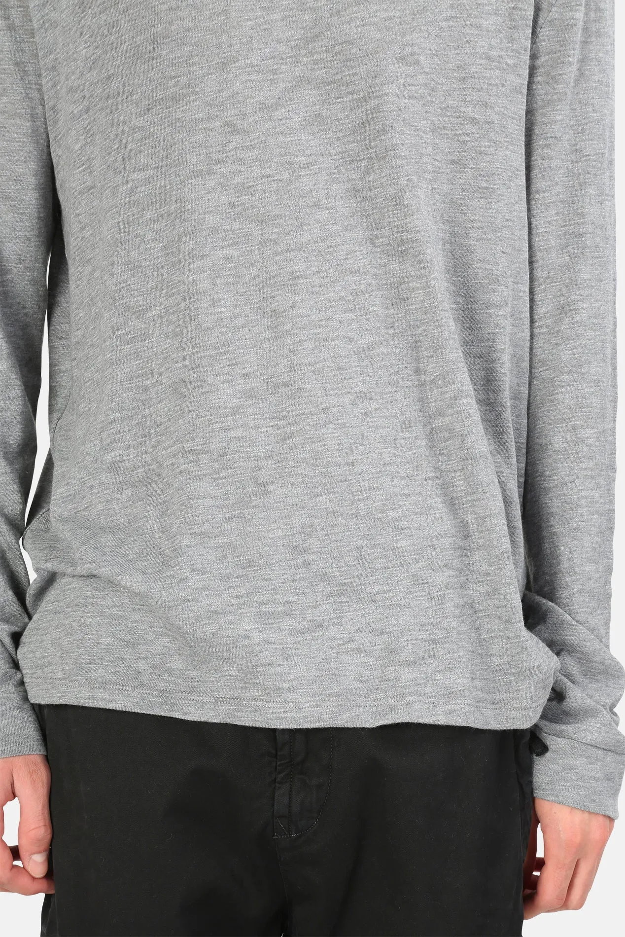Slub Long Sleeve Tee Medium Grey Heather sold by Blue & Cream product image thumbnail 4