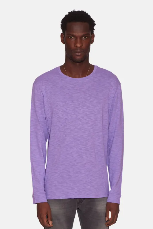 Slub Long Sleeve Tee Soft Purple sold by Blue & Cream