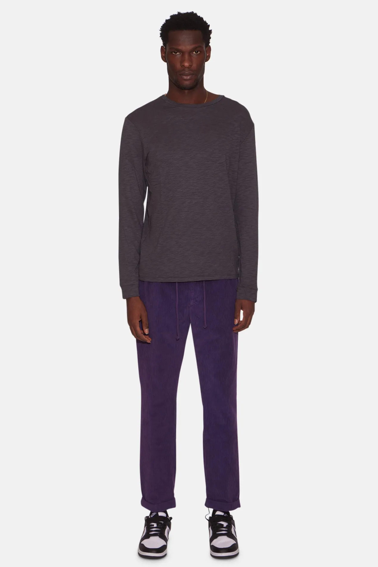 Slub Long Sleeve Tee Midnight sold by Blue & Cream product image thumbnail 4