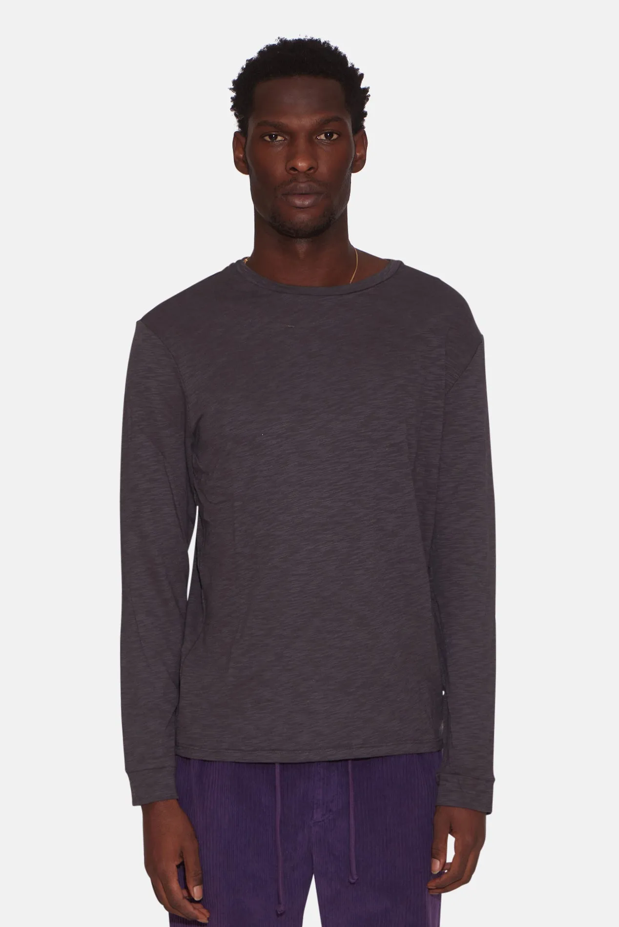 Slub Long Sleeve Tee Midnight sold by Blue & Cream
