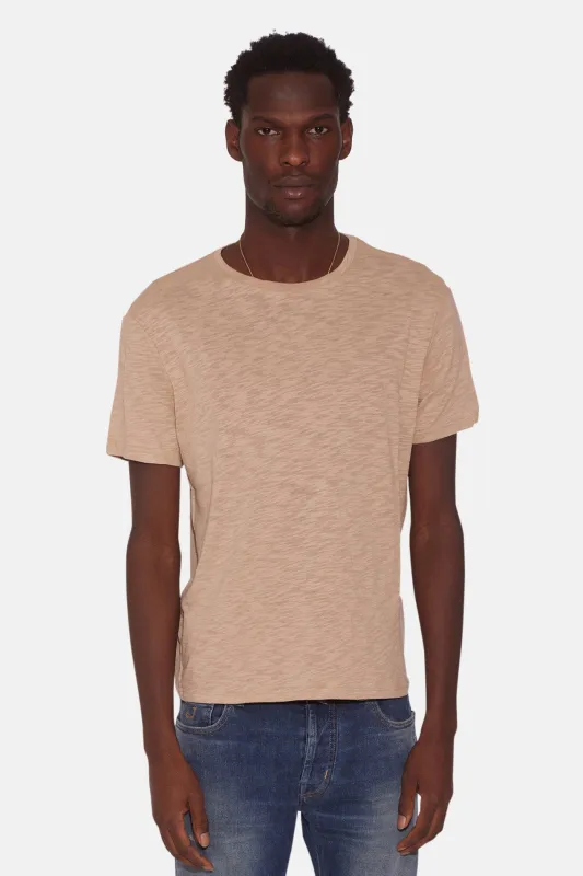 Short Sleeve Slub Tee Sand sold by Blue & Cream