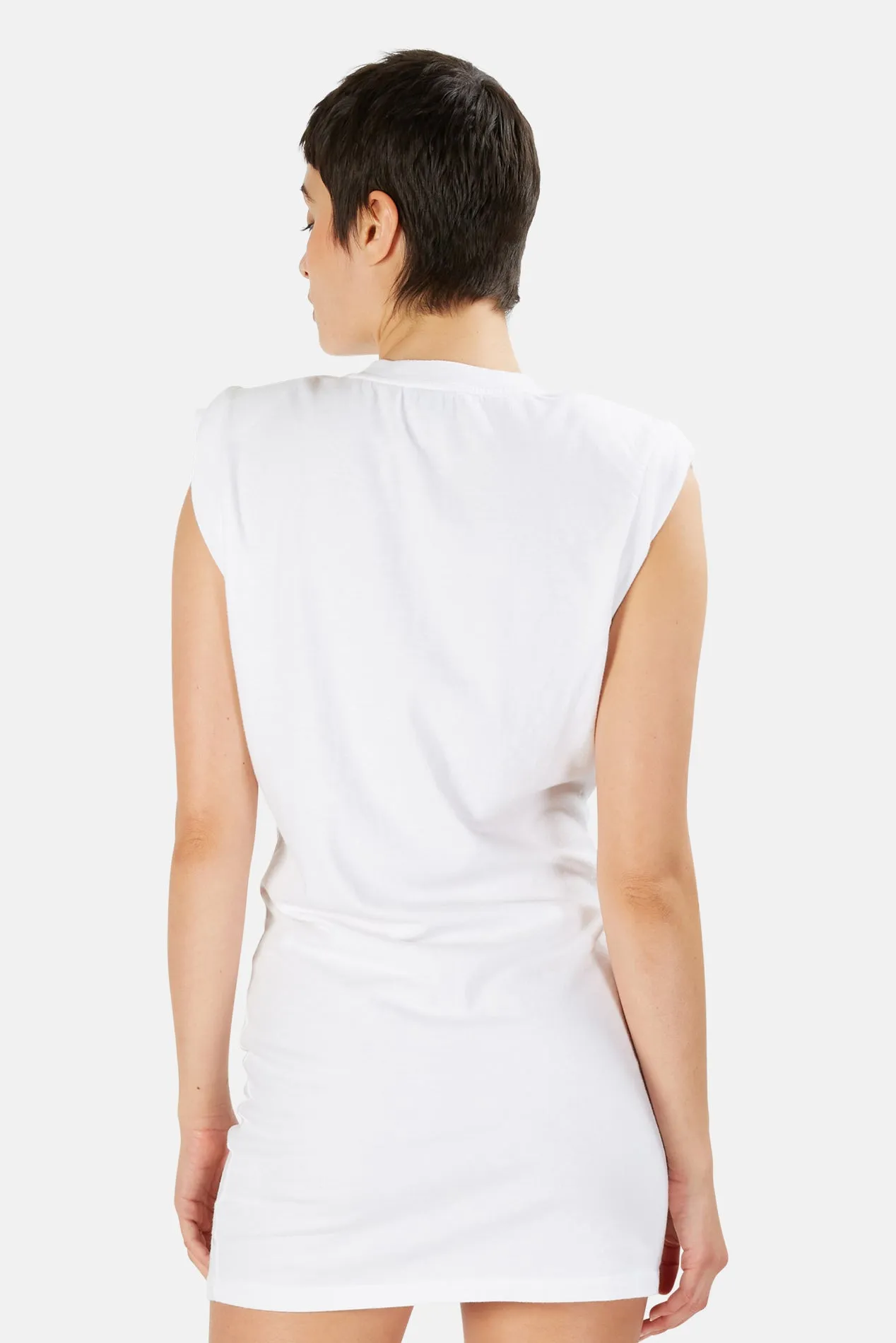 Substance Padded Muscle Dress White sold by Blue & Cream product image thumbnail 3