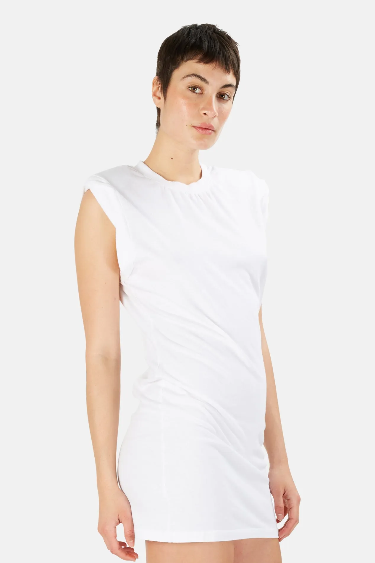 Substance Padded Muscle Dress White sold by Blue & Cream product image thumbnail 2