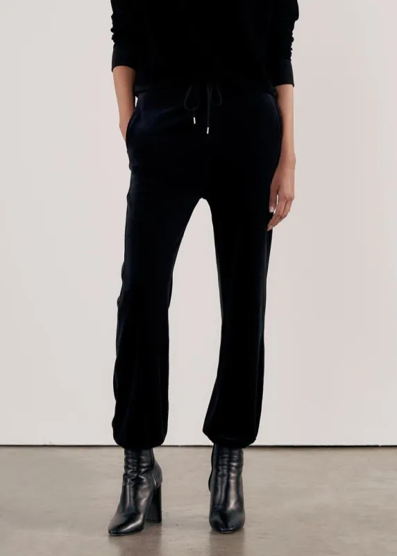 Lyvia Velour Jogger Black sold by Blue & Cream
