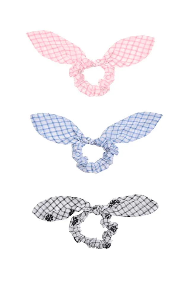 Cannes Bay Check Scrunchies Multi sold by Blue & Cream