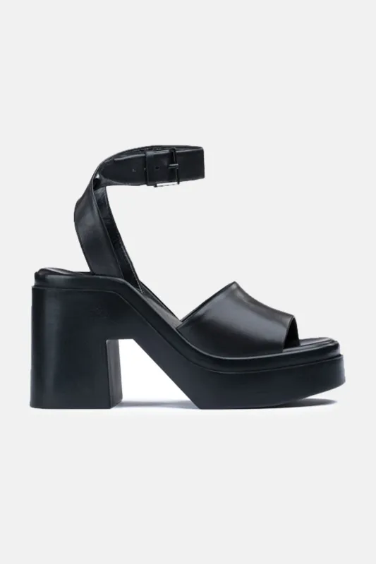 Noe Platform Sandal Black sold by Blue & Cream
