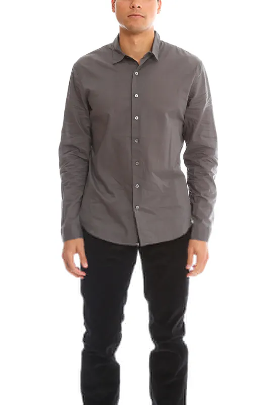 Button Down Dress Shirt Charcoal sold by Blue & Cream