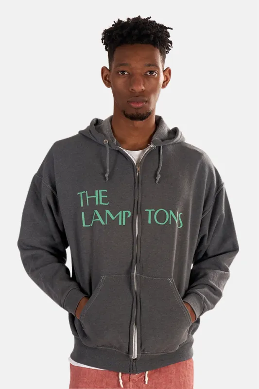 Lamptons Hoodie Grey/Teal sold by Blue & Cream