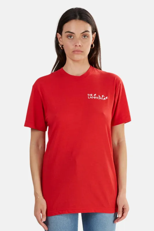 Lamptons Crewneck Tee Red/White sold by Blue & Cream