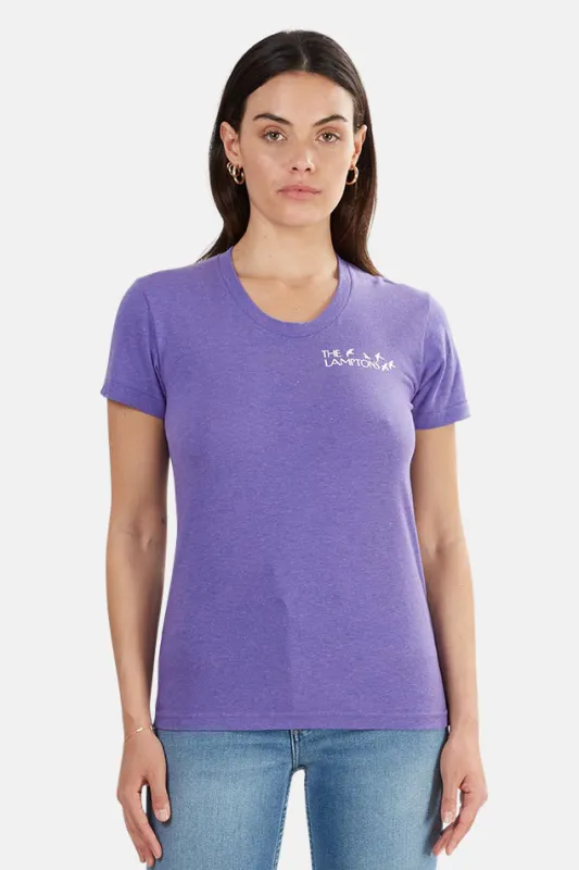 The Lamptons Chest Logo Crewneck Tee Purple sold by Blue & Cream