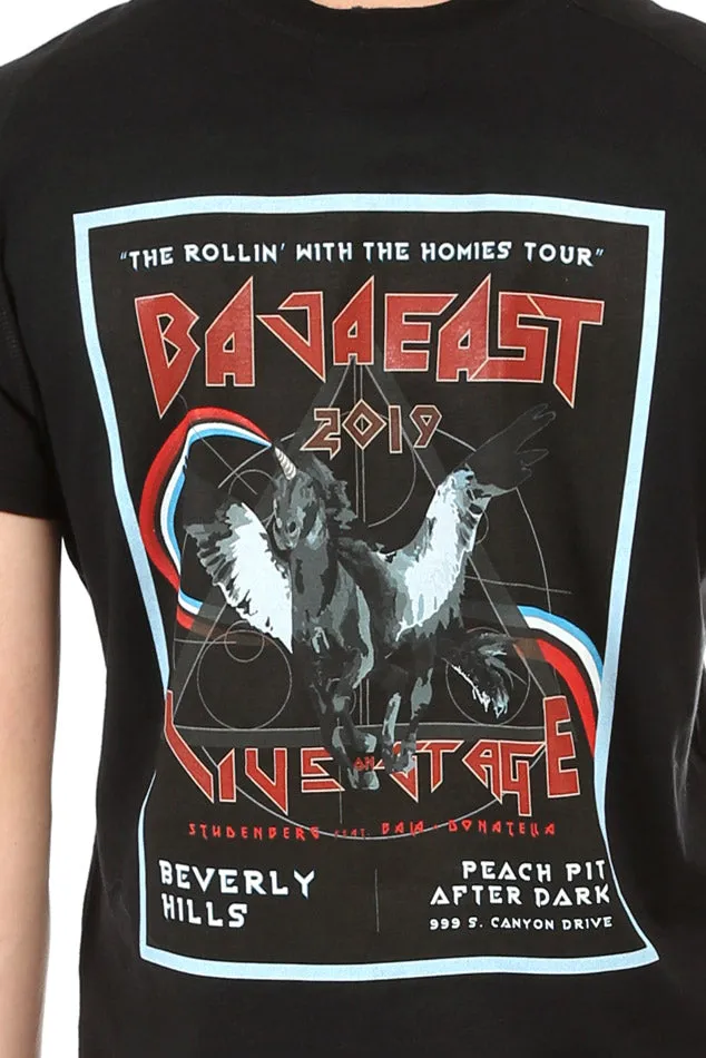 Black Baja East Tour Raglan Pocket Tee sold by Blue & Cream product image thumbnail 4