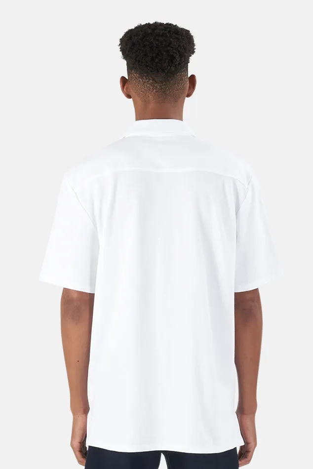 Short Sleeve Pique Shirt White sold by Blue & Cream product image thumbnail 3
