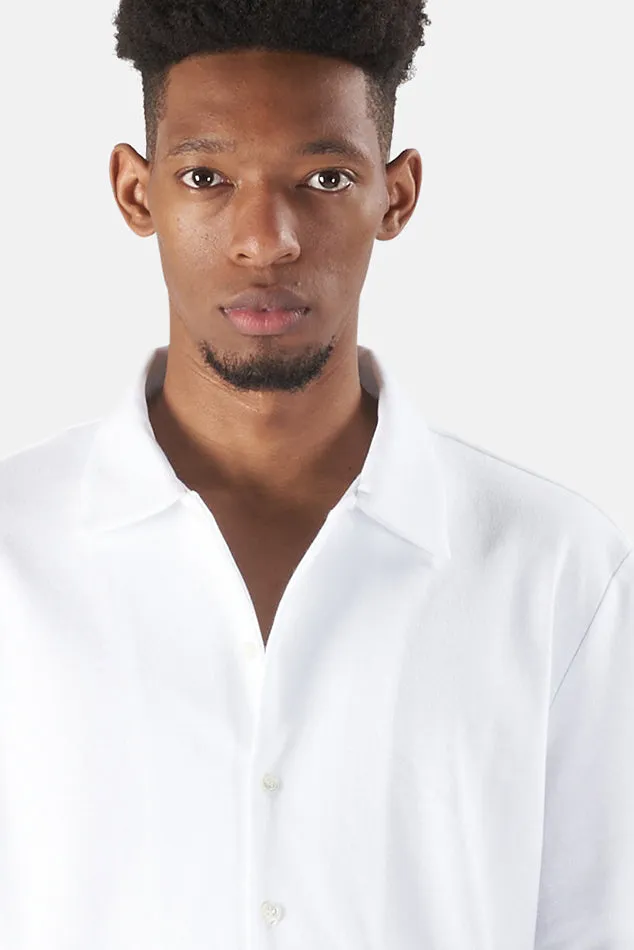 Short Sleeve Pique Shirt White sold by Blue & Cream product image thumbnail 4