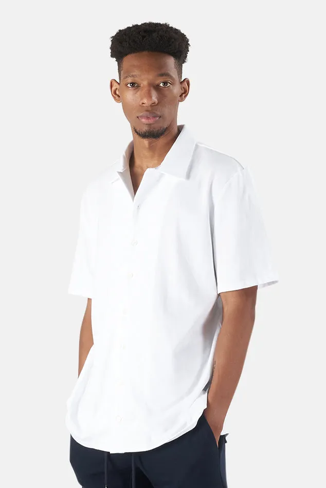 Short Sleeve Pique Shirt White sold by Blue & Cream product image thumbnail 2