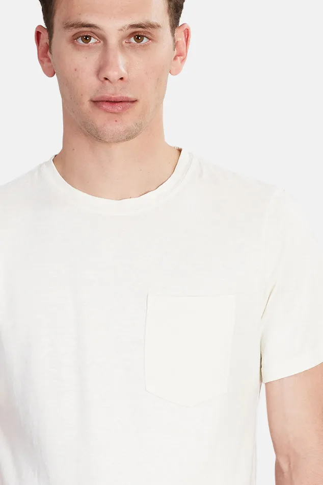 Washed White Jungmaven Baja Pocket Tee sold by Blue & Cream product image thumbnail 4