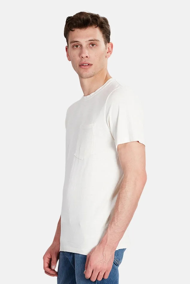 Washed White Jungmaven Baja Pocket Tee sold by Blue & Cream product image thumbnail 2