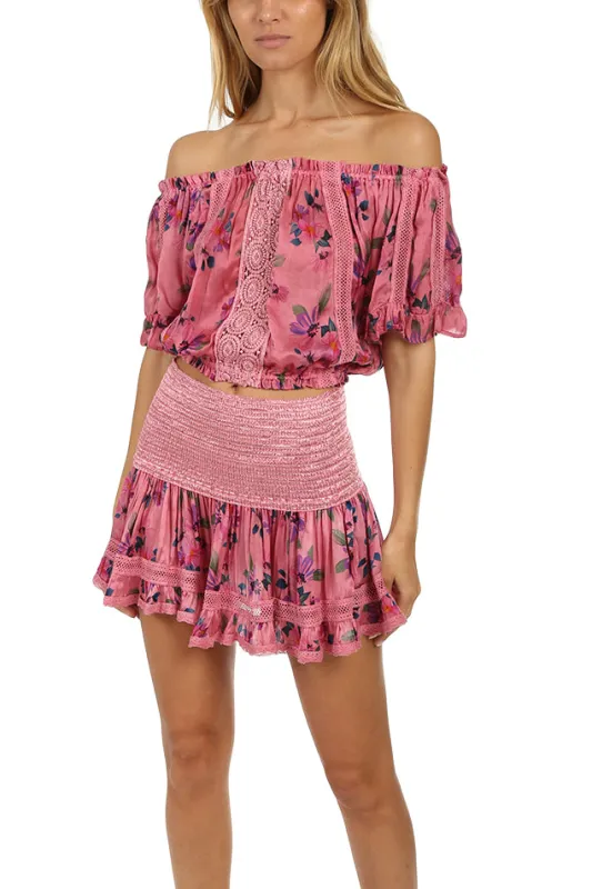 Vino Sunday Saint-Tropez Loulou Print Top made by Blue & Cream