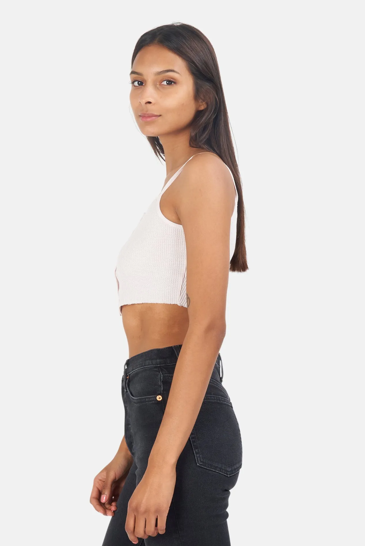 Twenty Montreal Everest Thermal Crop Tank in Heather Soft Sand sold by Blue & Cream product image thumbnail 2