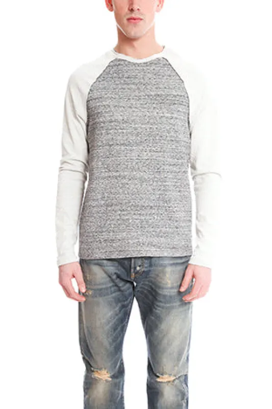 Bowery Raglan Tiger Stripe Charcoal sold by Blue & Cream
