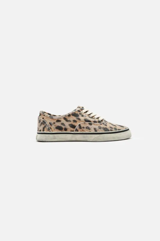 70s Low Top Skate Sneaker Faded Leopard sold by Blue & Cream