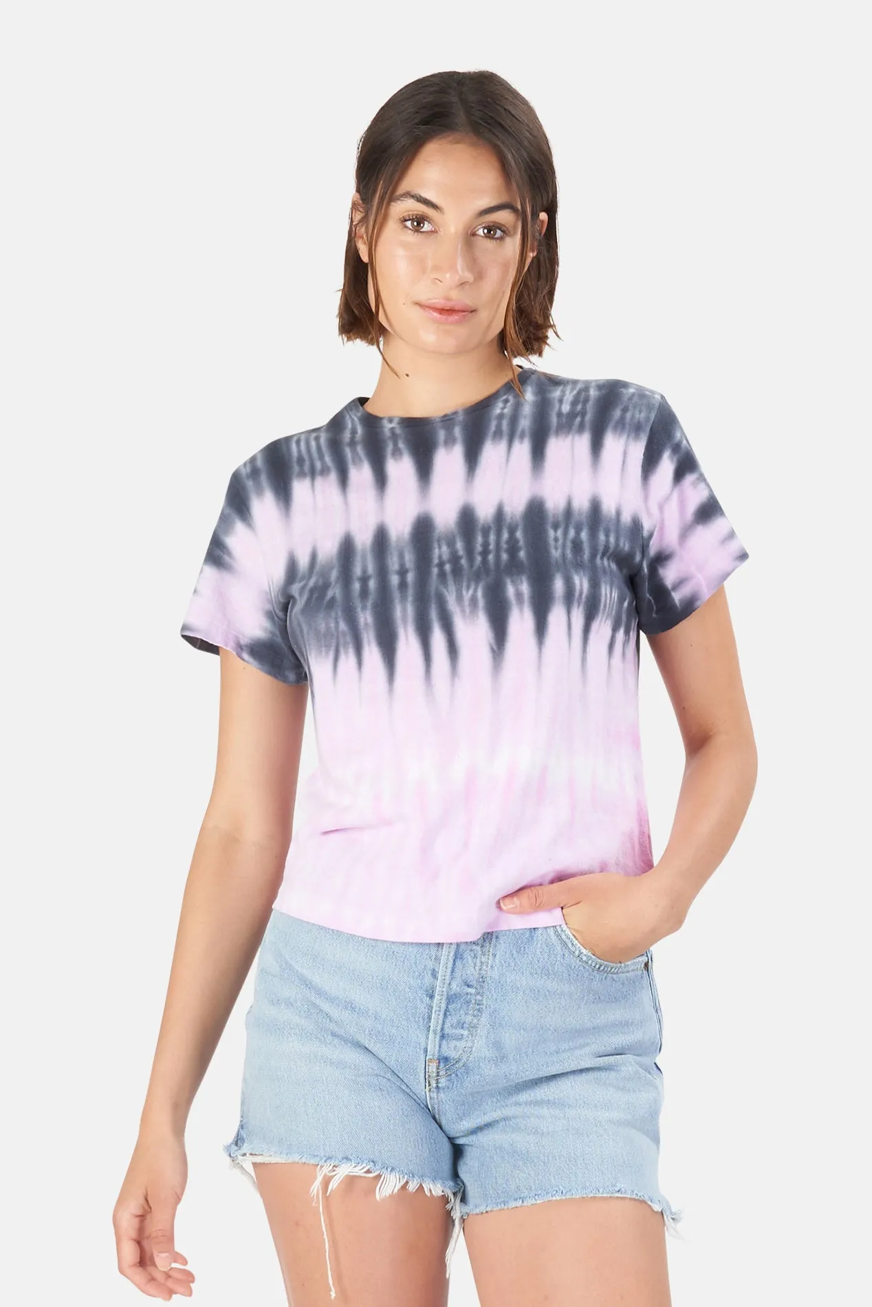 Classic Tee Stripe Tie Dye Blossom sold by Blue & Cream