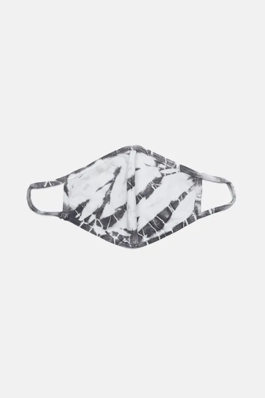 Tie Dye Jersey Mask Black made by Re/Done