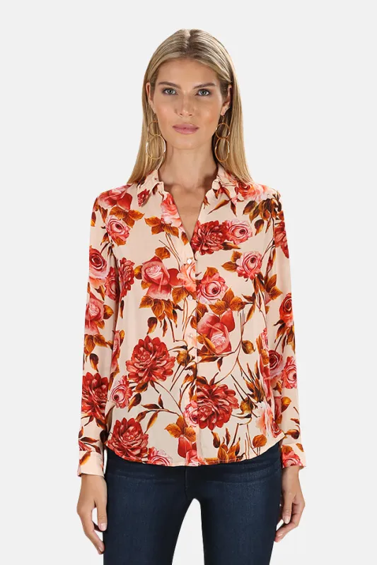 Nina Blouse Pomelo Rosa sold by Blue & Cream