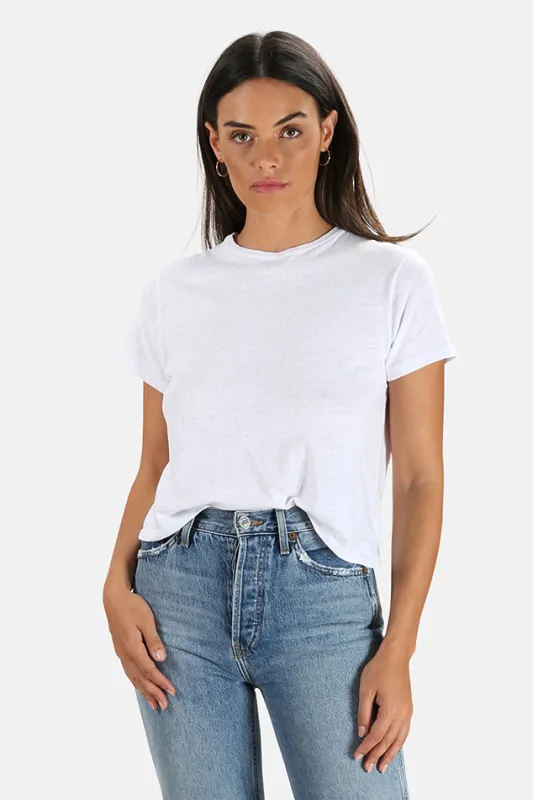 1950s Boxy Tee Optic White sold by Blue & Cream