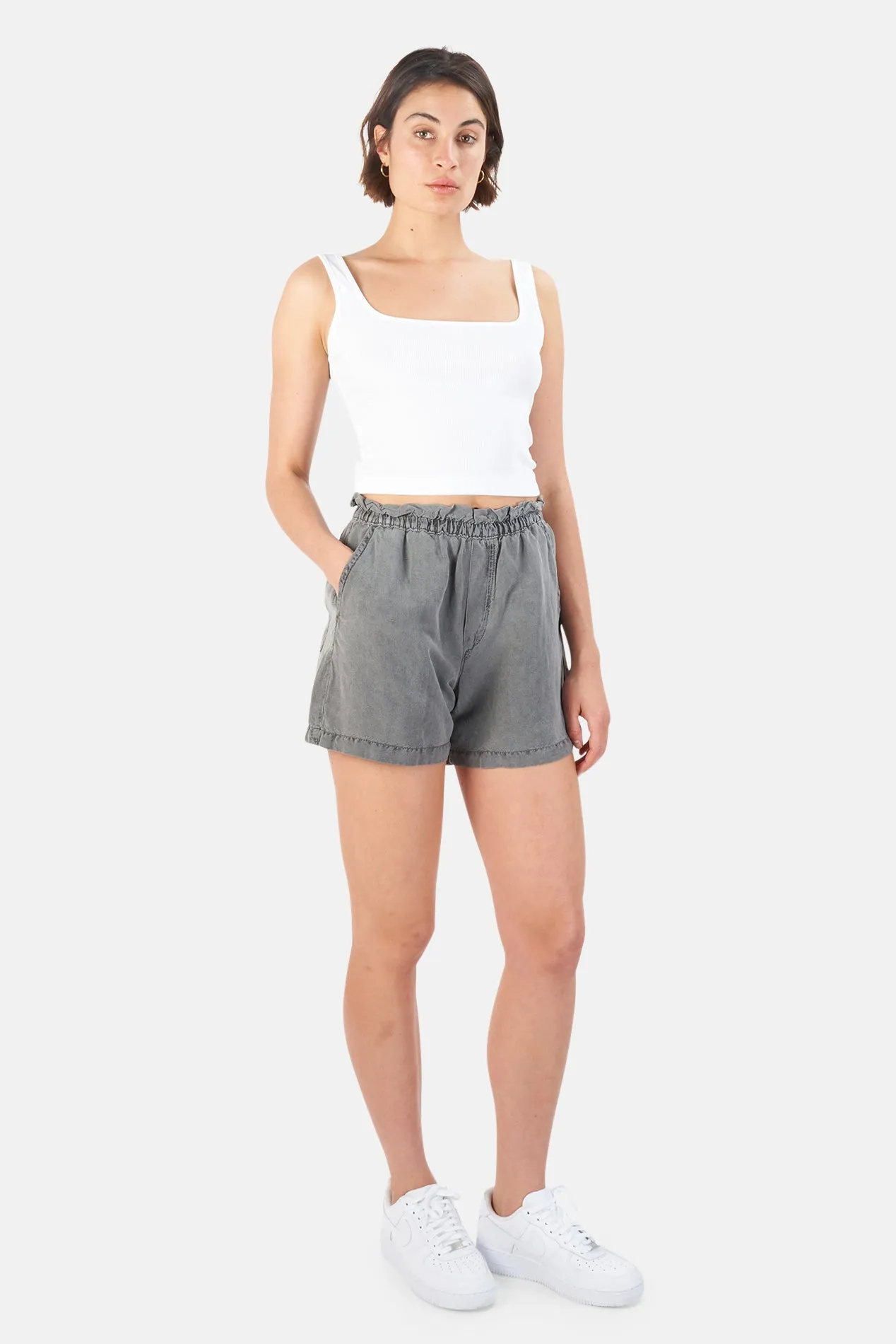 Joey Elastic Waist Easy Short Pigment Black sold by Blue & Cream product image thumbnail 5