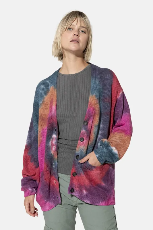 Rogers Cardigan Jewel Tone Dye sold by Blue & Cream