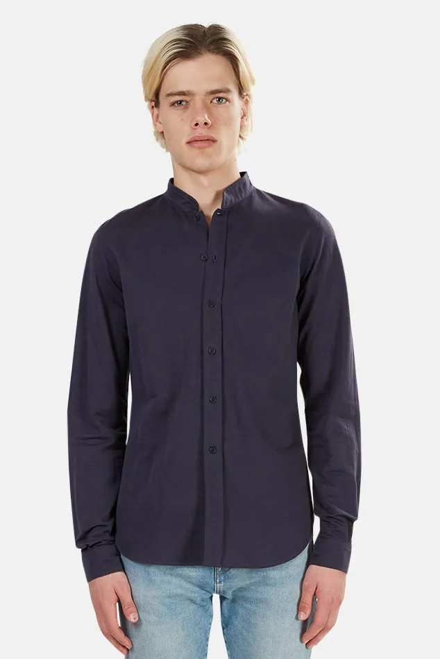 Mandarin Button Down Navy sold by Blue & Cream