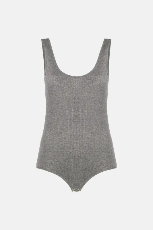 Kenli Tank Bodysuit Grey sold by Blue & Cream