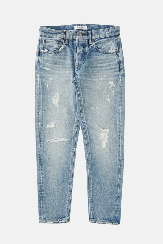Aberdeen Tapered Jean Blue made by Moussy