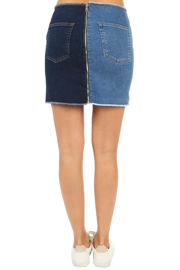 Mini Zip Skirt Mercer + Melrose sold by Blue & Cream product image thumbnail 3