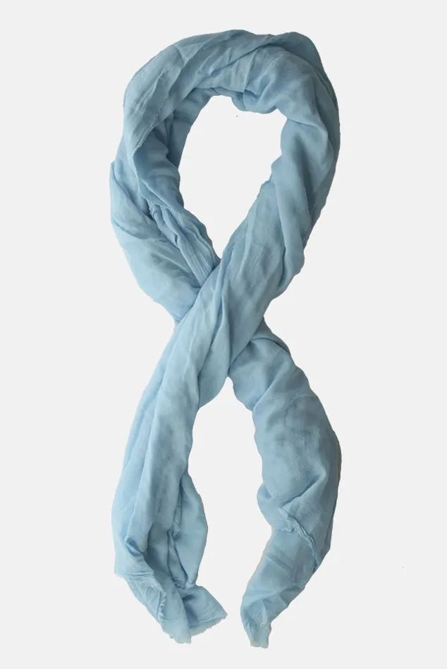 Alexander Cashmere Modal Scarf Light Turquoise Blue sold by Blue & Cream product image thumbnail 2
