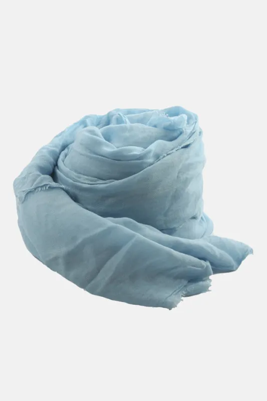 Alexander Cashmere Modal Scarf Light Turquoise Blue sold by Blue & Cream