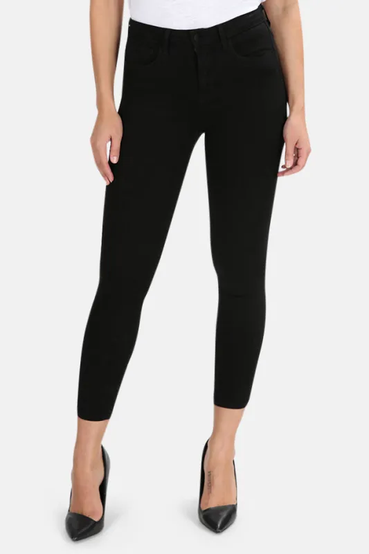 Margot High Rise Skinny Jean Black made by L'AGENCE