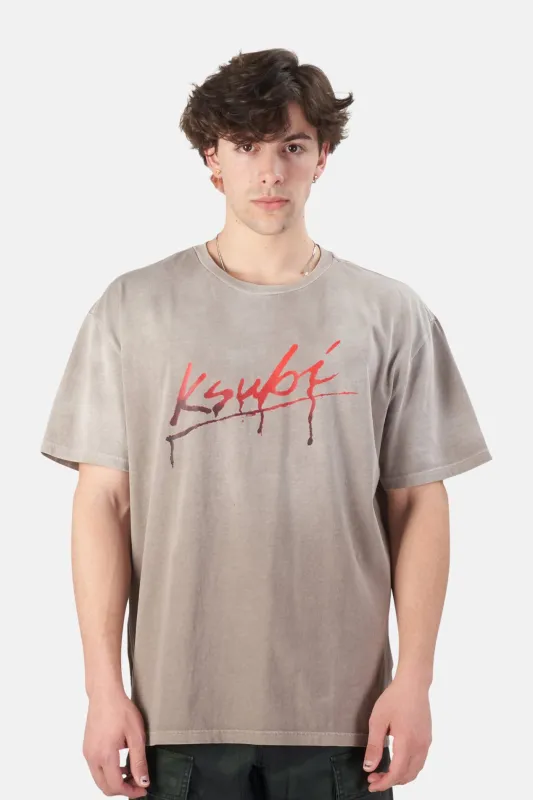 Flint Tee Grey made by Ksubi