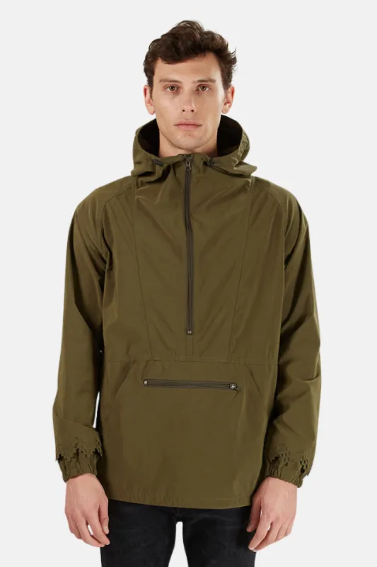 Khaki Remi Relief Nylon Anorak Jacket made by Remi Relief