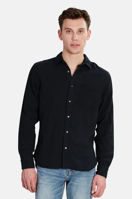 Ripper Double Gauze Shirt Black sold by Blue & Cream