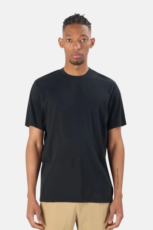 Elevated Lotus Jersey Crew Tee Black sold by Blue & Cream