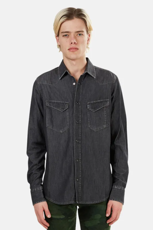 Gregory Denim Shirt Indigo Black sold by Blue & Cream