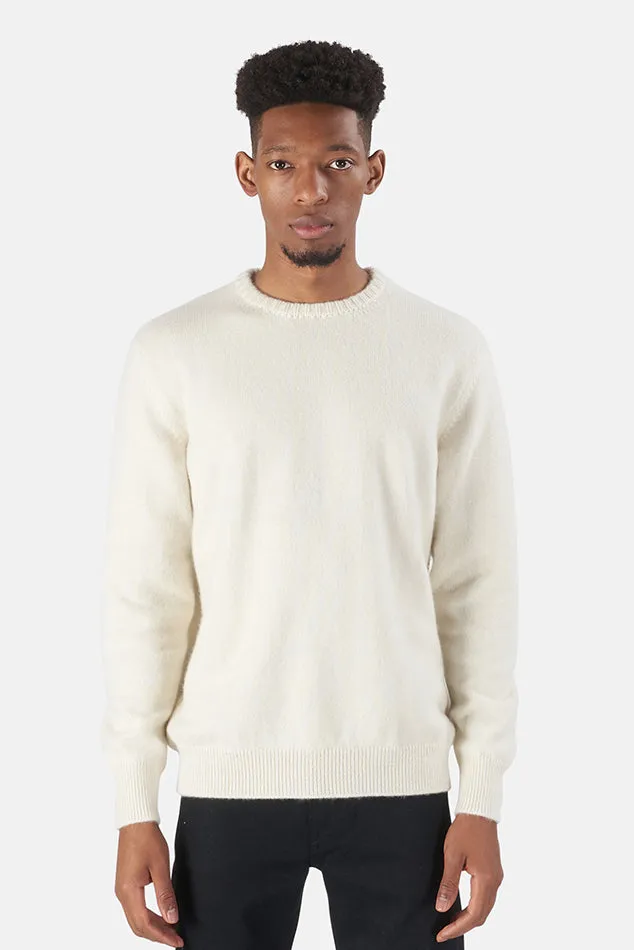 Leaf Crewneck Cashmere Sweater Cream/Navy sold by Blue & Cream product image thumbnail 5